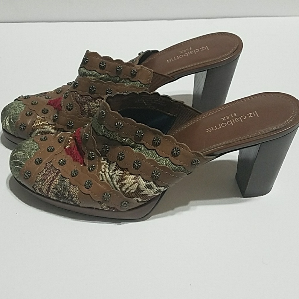 Liz Claiborne Philomena Heeled Mules